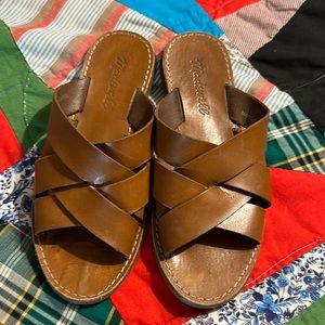 Madewell Boardwalk Woven Slide-Size 5
